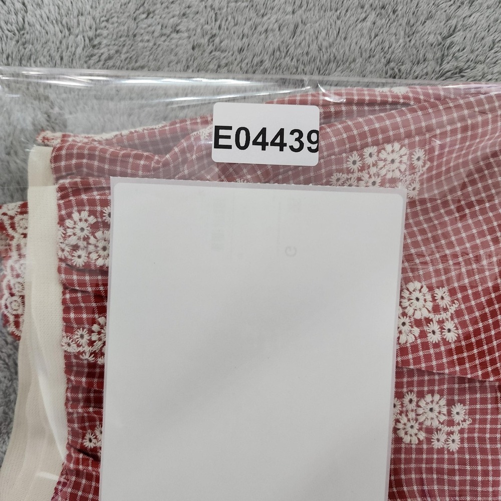 NEW Newin Ella Shorts Womens L Red Gingham Floral Lace Shabby Chic Cottagecore - Picture 14 of 14